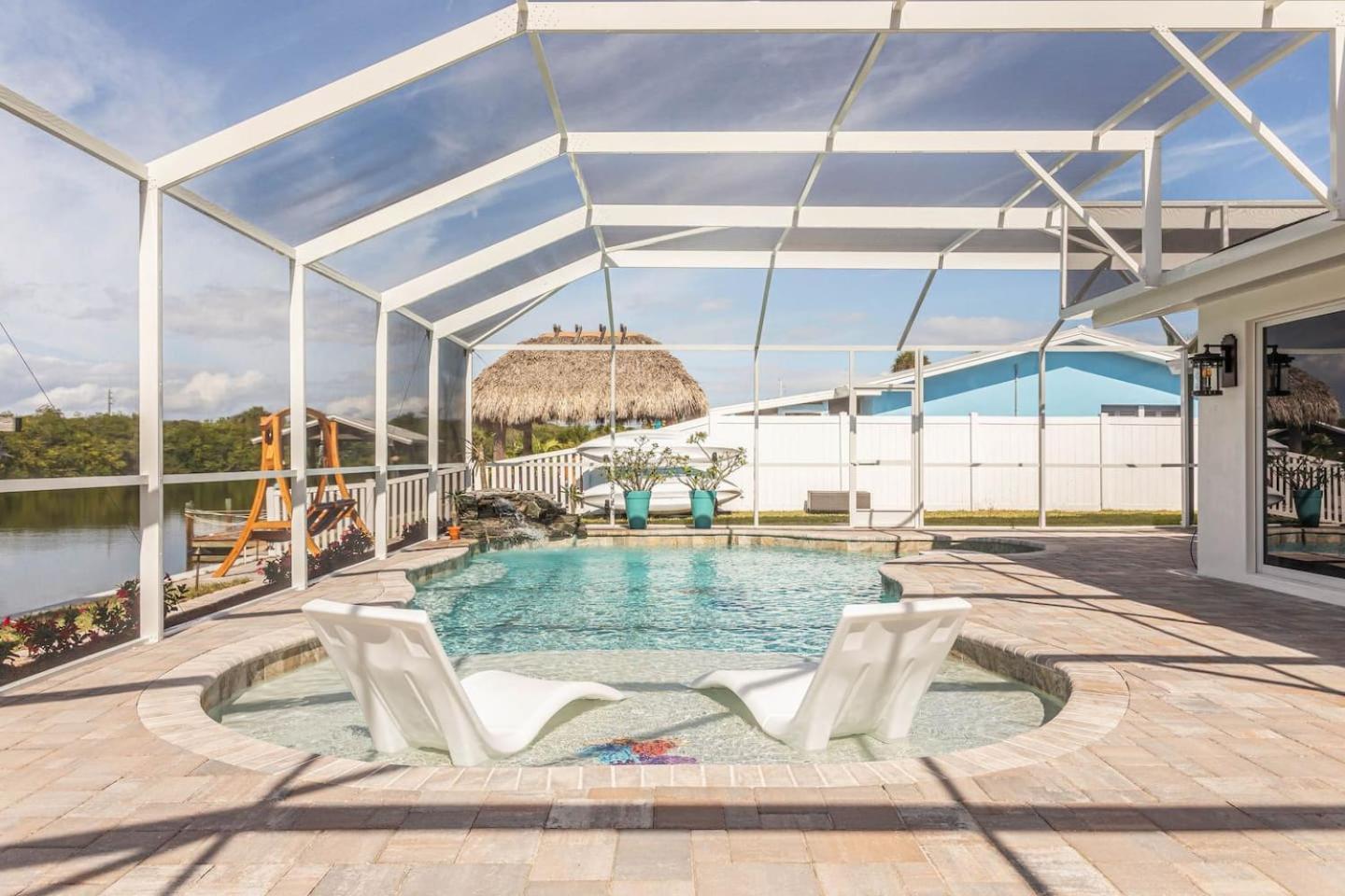 The Pearl - Pool W Screen On Canal - Boat * Cocoa Beach