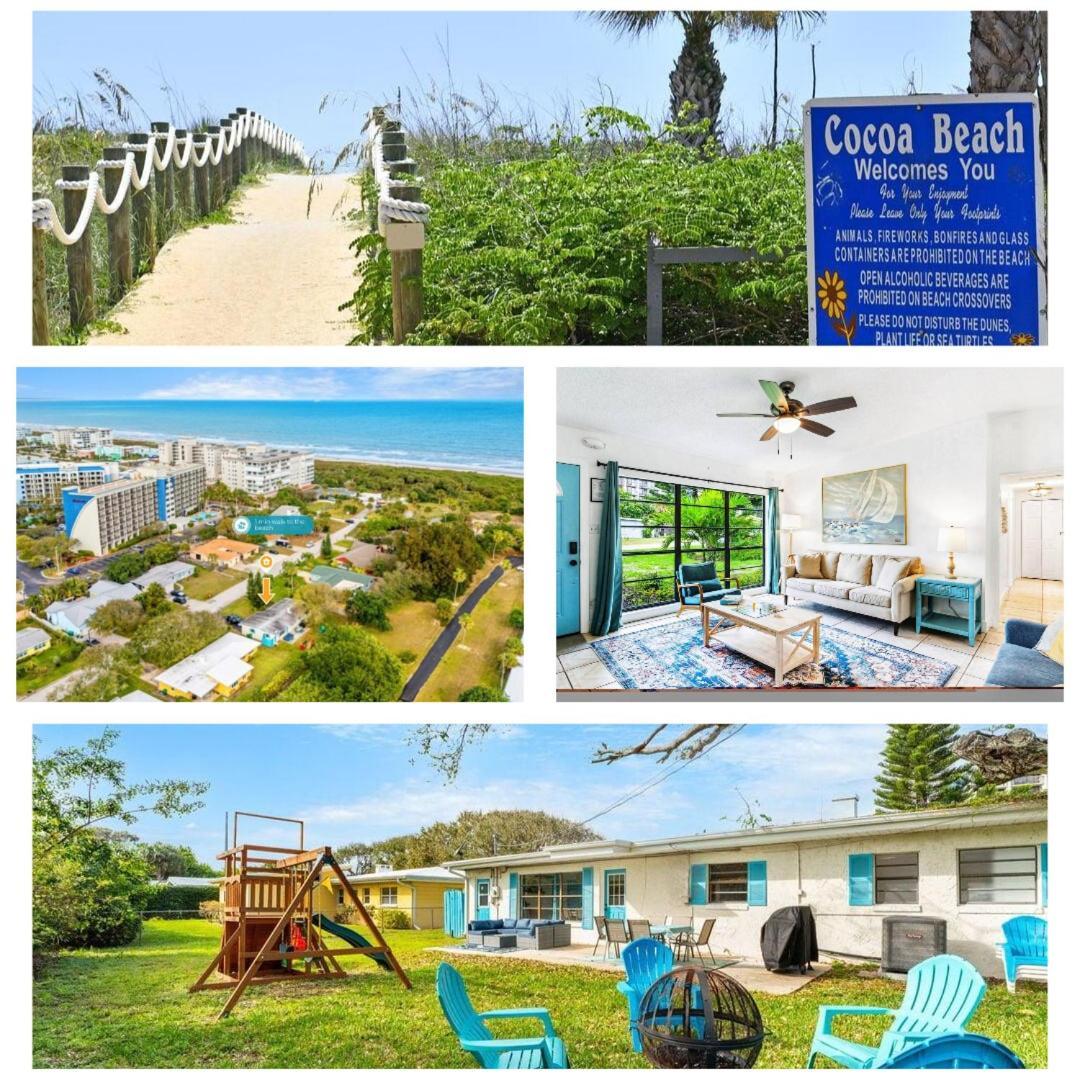 Beach House In Cocoa Beach - Steps To Beach - Game Room - Backyard With Grill - Playground
